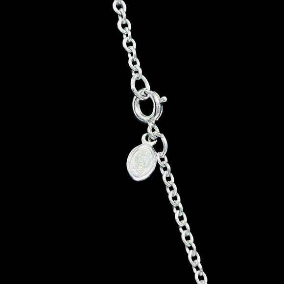 VTG Avon Silver Tone Cable Chain Necklace W/Articulating Swivel Pendant (5686) - Picture 5 of 7